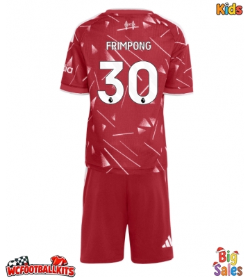 Liverpool Jeremie Frimpong #30 Replica Home Stadium Kit for Kids 2026-27 Short Sleeve (+ pants)